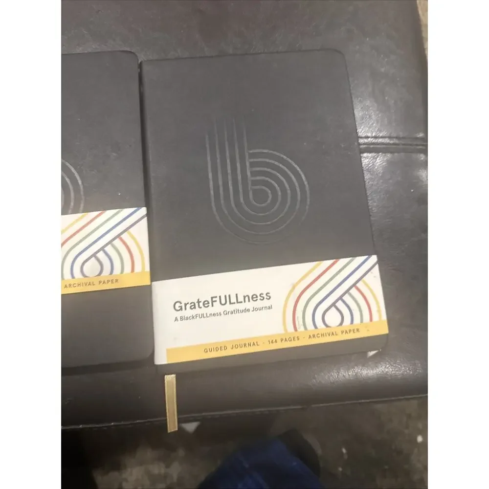 GrateFULLness BlackFULLness Gratitude Journal 144 Pages Guided Notebook Set 2
